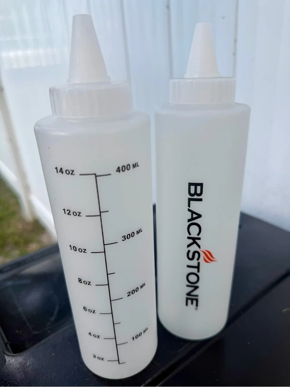 Blackstone White Kids Bath Squeeze Bottles with Orange Logo
